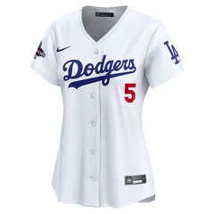 Women's Los Angeles Dodgers Freddie Freeman White 2024 World Series Champions Home Limited Player Jersey