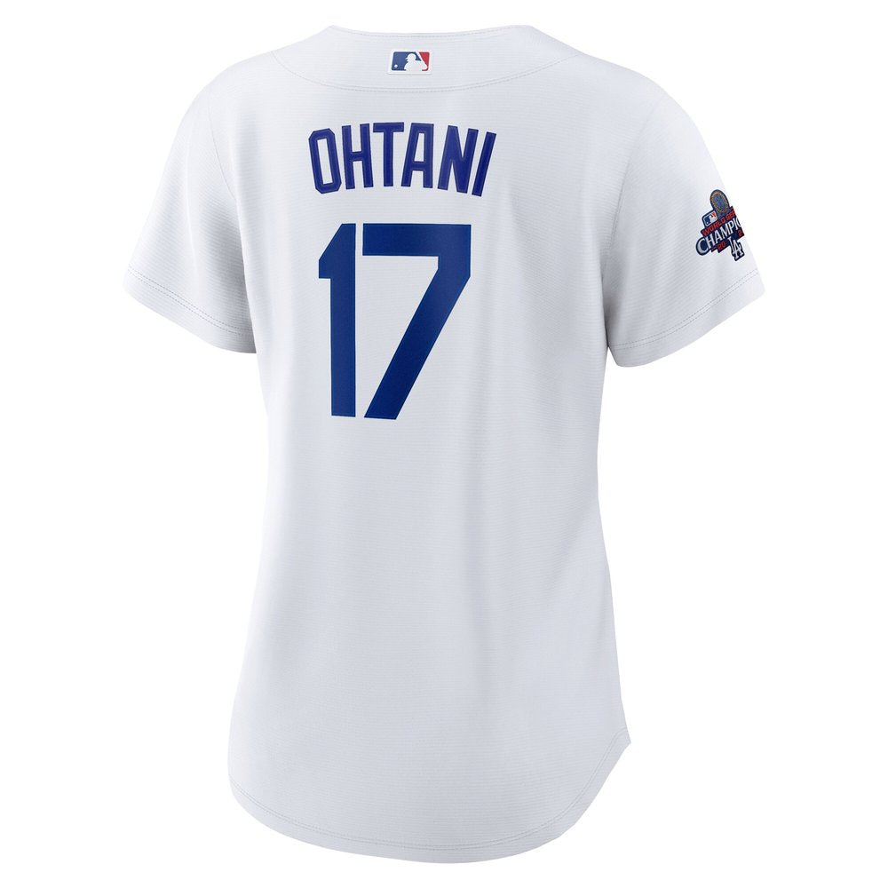 Women's Los Angeles Dodgers Shohei Ohtani White 2024 World Series Champions Home Replica Player Jersey