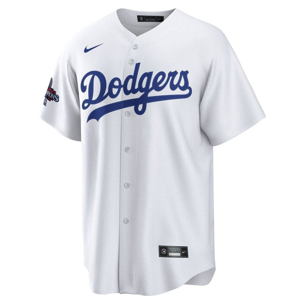 Men's Los Angeles Dodgers Shohei Ohtani White 2024 World Series Champions Big &Tall Replica Player Jersey