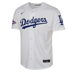 Youth Los Angeles Dodgers White 2024 World Series Champions Home Limited Jersey