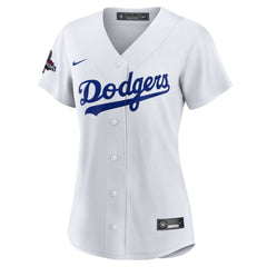 Women's Los Angeles Dodgers White 2024 World Series Champions Home Custom Replica Jersey