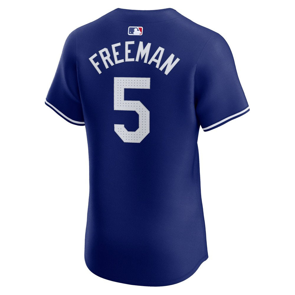 Men's Los Angeles Dodgers Freddie Freeman Royal 2024 World Series Alternate Elite Player Jersey