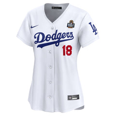 Women's Los Angeles Dodgers Yoshinobu Yamamoto White 2024 World Series Limited Player Jersey