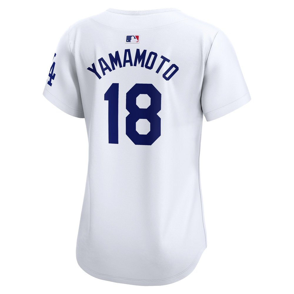 Women's Los Angeles Dodgers Yoshinobu Yamamoto White 2024 World Series Limited Player Jersey