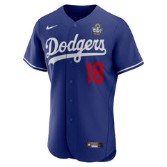 Men's Los Angeles Dodgers Yoshinobu Yamamoto Royal 2024 World Series Alternate Authentic Player Jersey