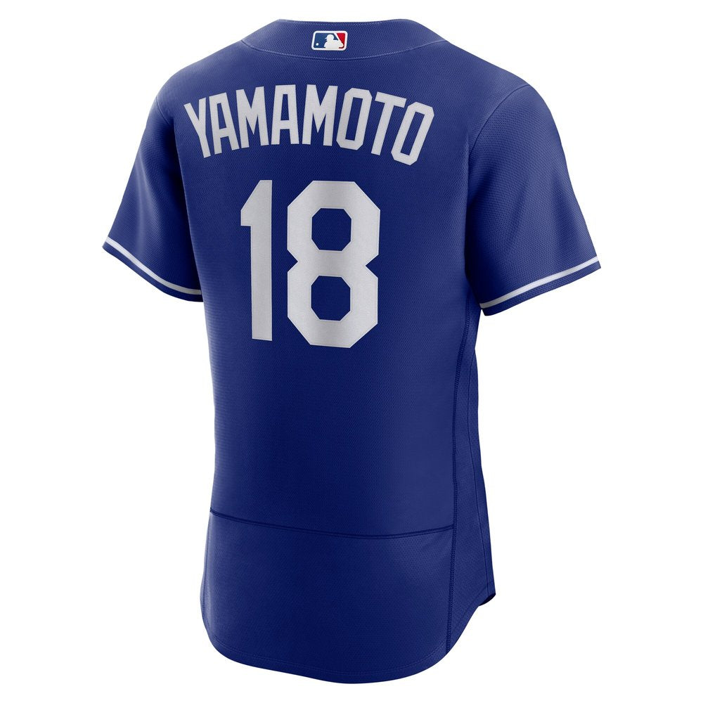 Men's Los Angeles Dodgers Yoshinobu Yamamoto Royal 2024 World Series Alternate Authentic Player Jersey