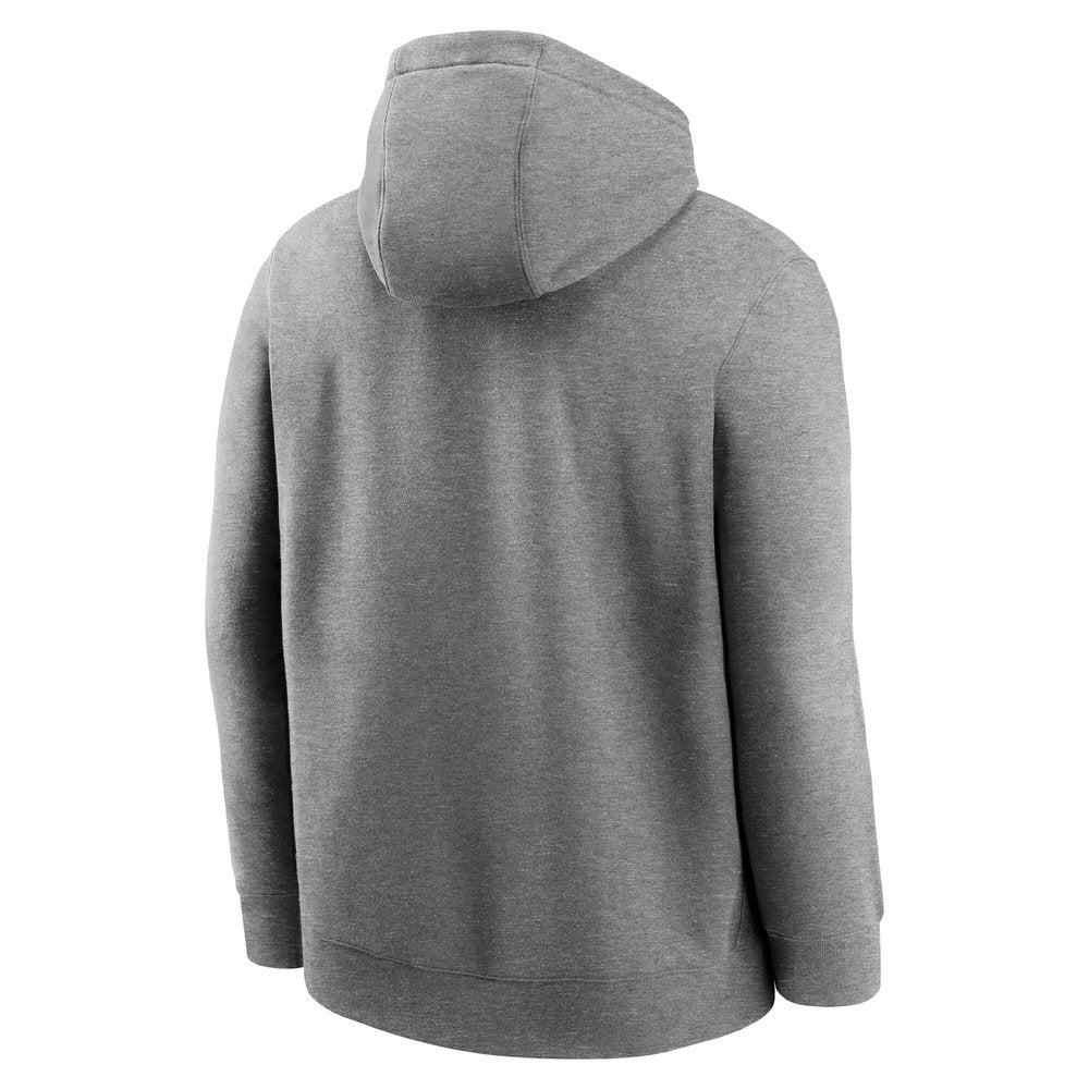 Men's Los Angeles Dodgers Heather Charcoal 2024 World Series Champions Home Plate Lockup Club Pullover Hoodie