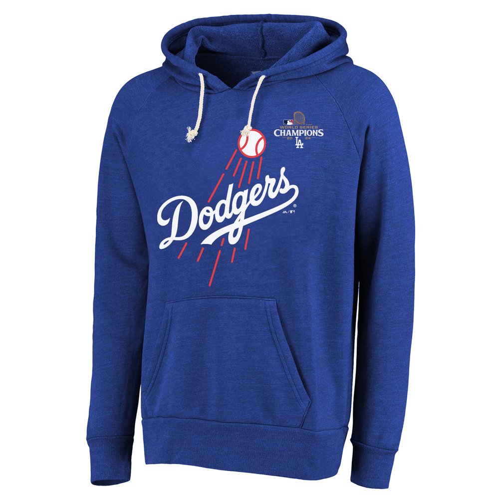 Men's Los Angeles Dodgers Mookie Betts Threads Royal 2024 World Series Champions Hoodie