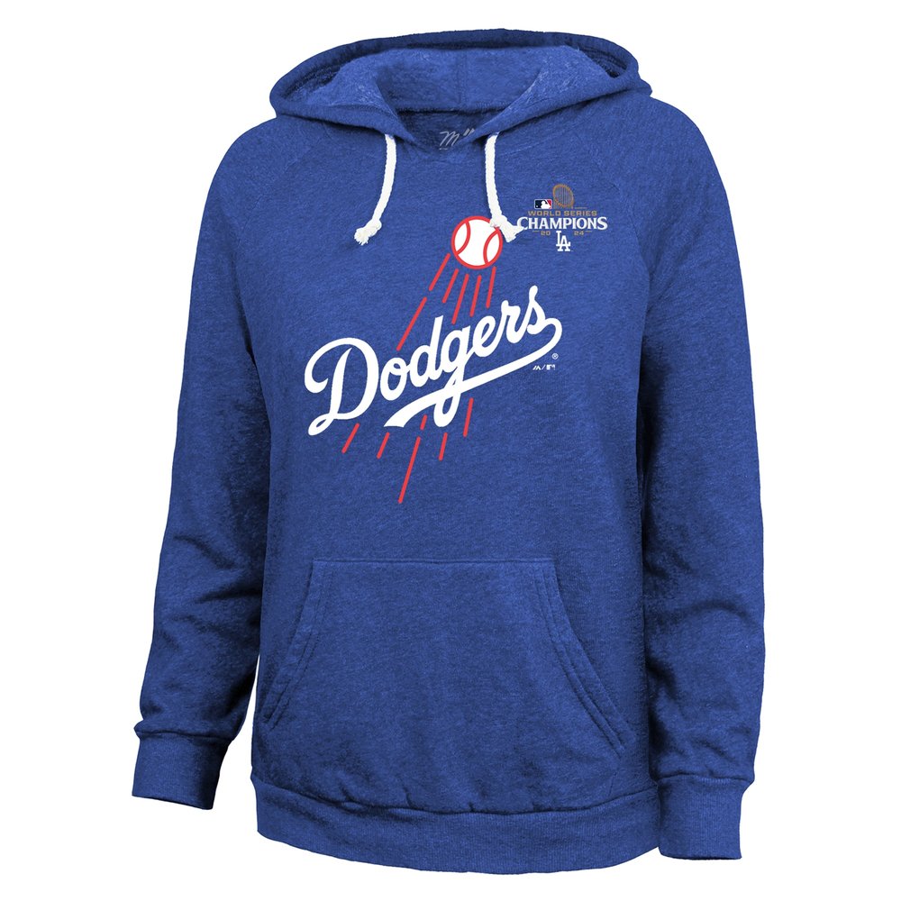 Women's Los Angeles Dodgers Mookie Betts Threads Royal 2024 World Series Champions Hoodie