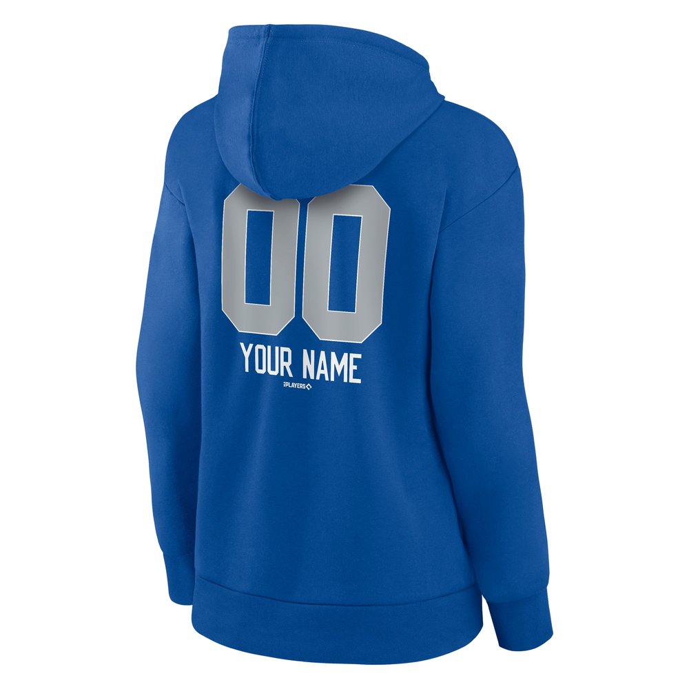Women's Los Angeles Dodgers Royal 2024 National League Champions Custom Name & Number Pullover Hoodie