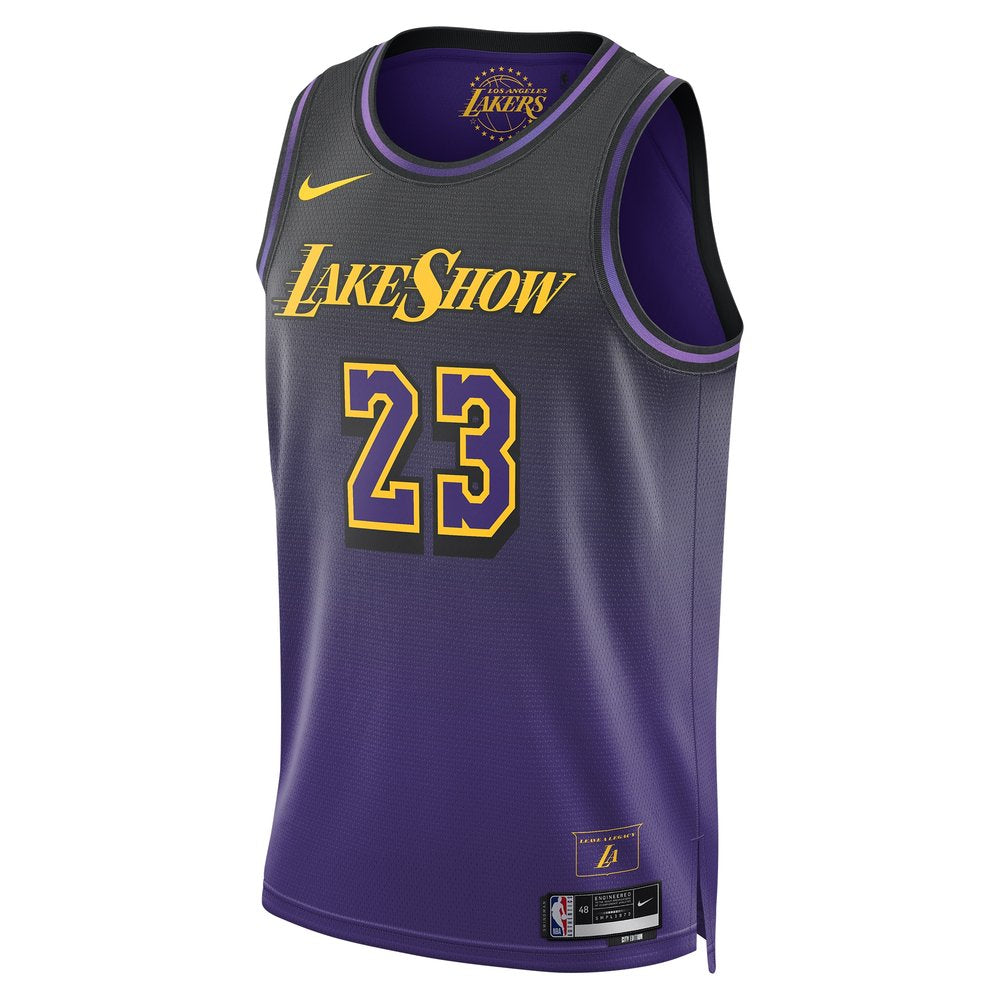 Unisex Los Angeles Lakers LeBron James Purple 2024/25 Swingman Player Jersey - City Edition