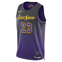 Unisex Los Angeles Lakers LeBron James Purple 2024/25 Swingman Player Jersey - City Edition