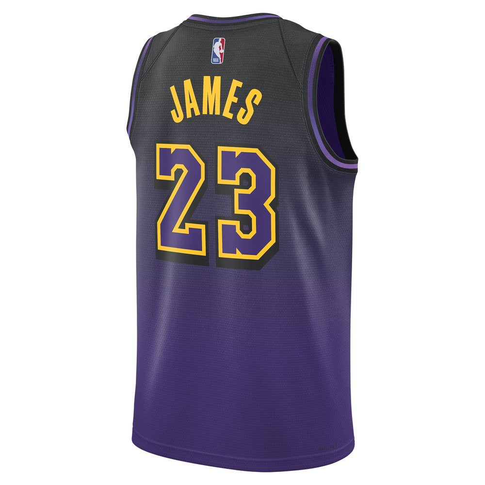Unisex Los Angeles Lakers LeBron James Purple 2024/25 Swingman Player Jersey - City Edition