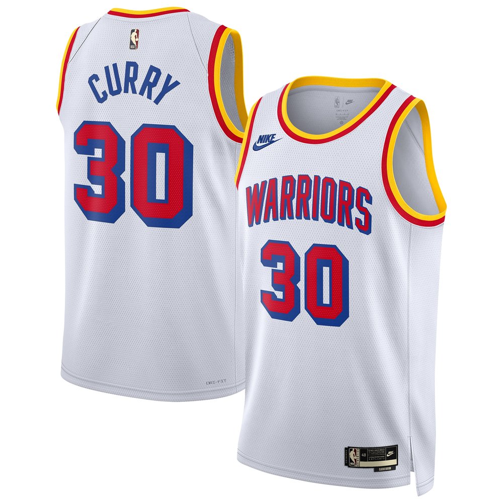 Unisex Golden State Warriors Stephen Curry White 2024/25 Swingman Jersey - Classic Edition