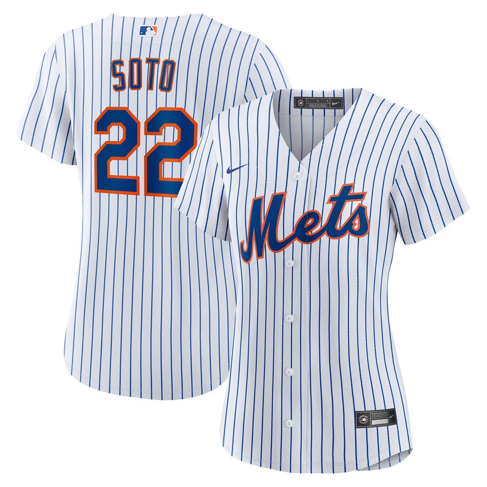 Women's New York Mets Juan Soto White Home Replica Player Jersey