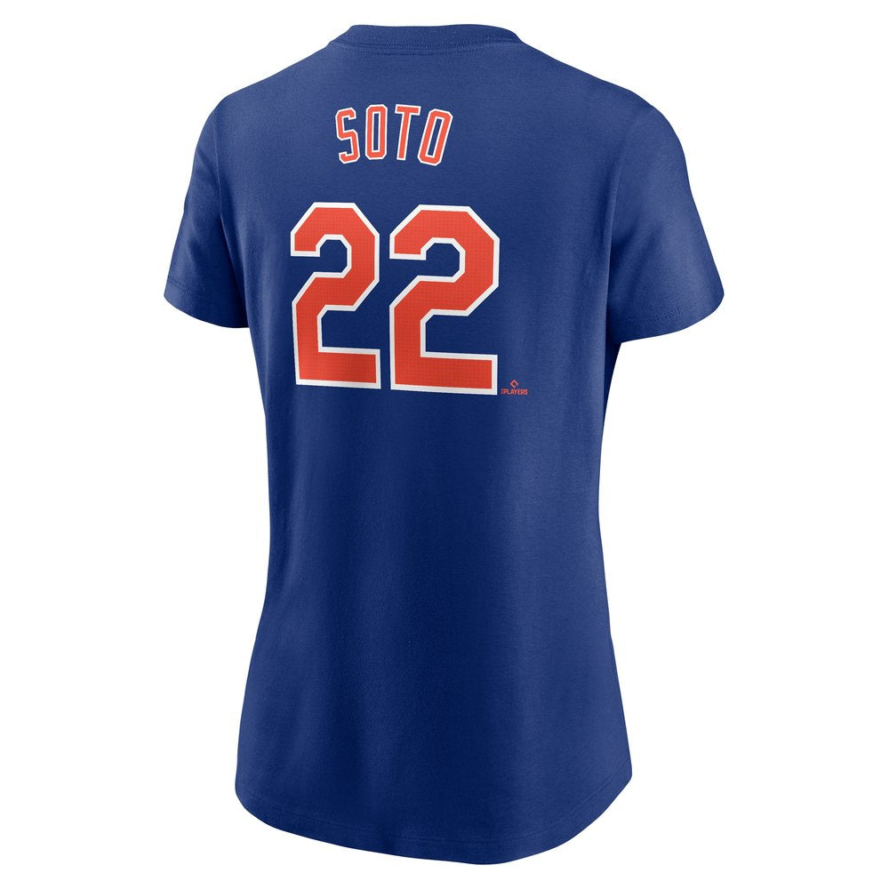 Women's New York Mets Juan Soto Royal Fuse Name & Number T-Shirt