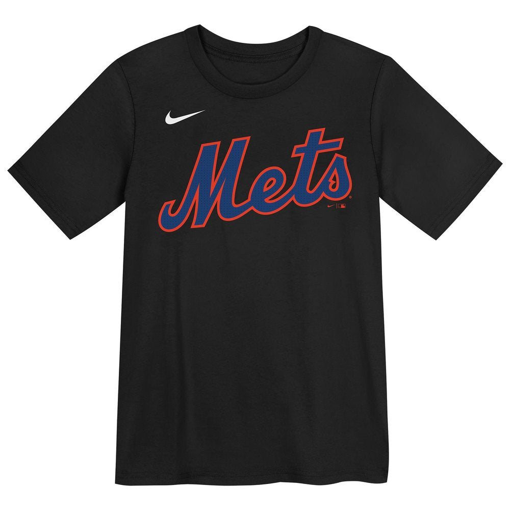 Youth New York Mets Juan Soto Black Name & Number T-Shirt