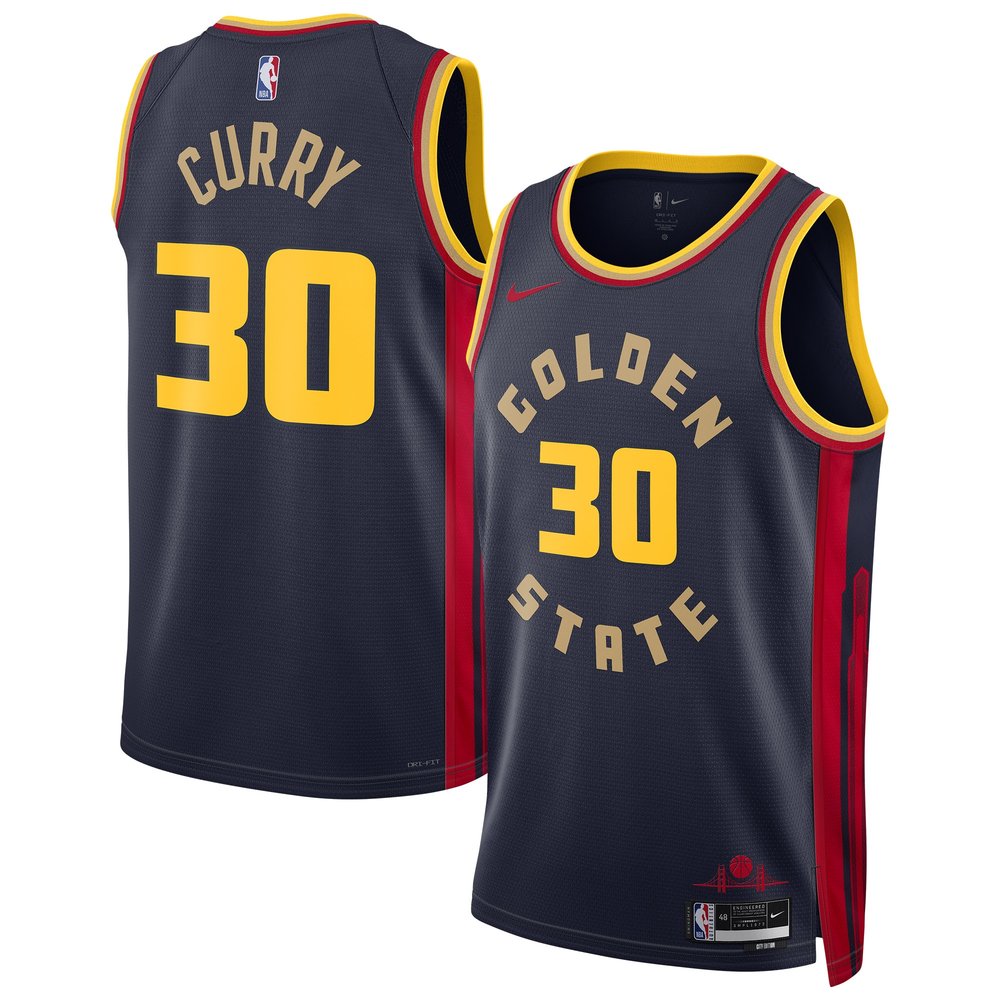 Unisex Golden State Warriors Stephen Curry Navy 2024/25 Swingman Player Jersey - City Edition