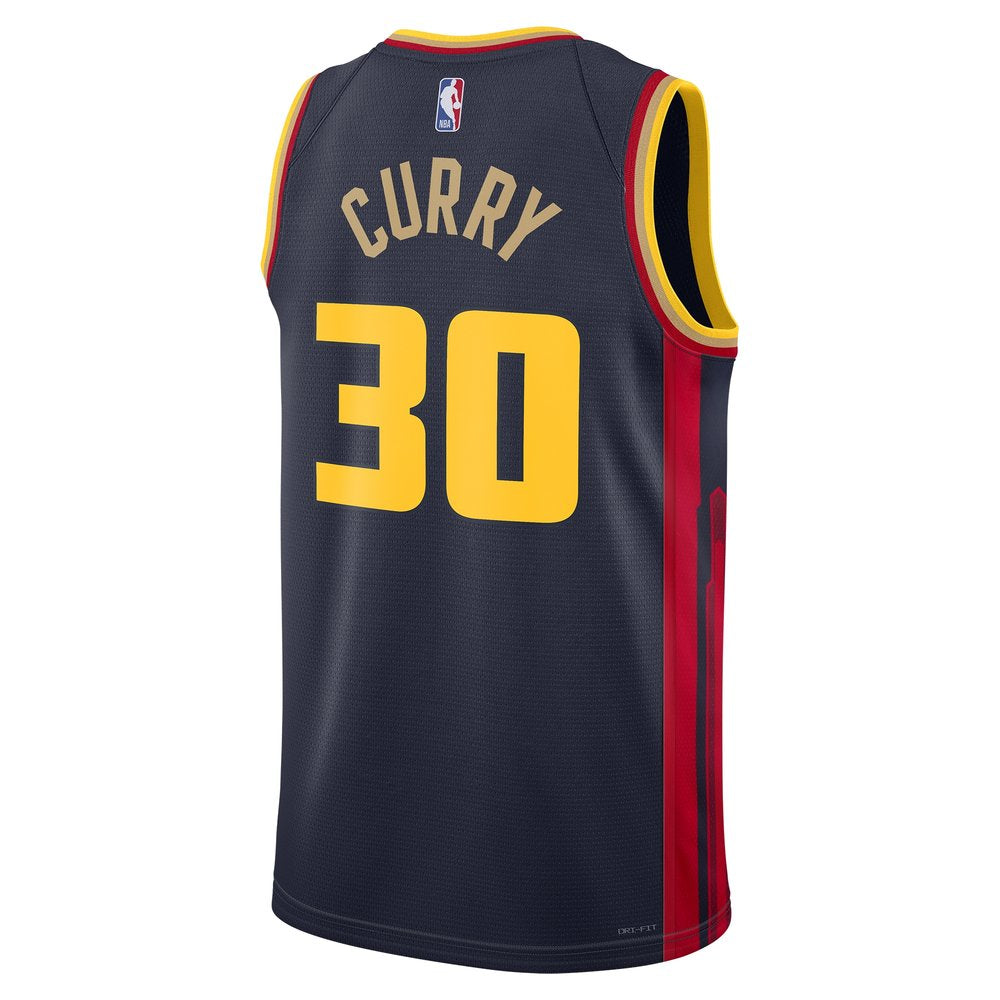Unisex Golden State Warriors Stephen Curry Navy 2024/25 Swingman Player Jersey - City Edition