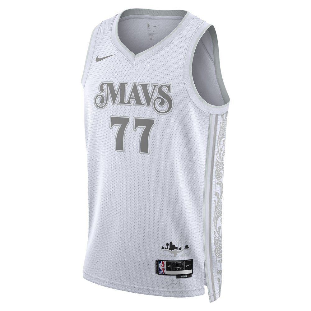 Unisex Dallas Mavericks Luka Don?i? White 2024/25 Swingman Player Jersey - City Edition