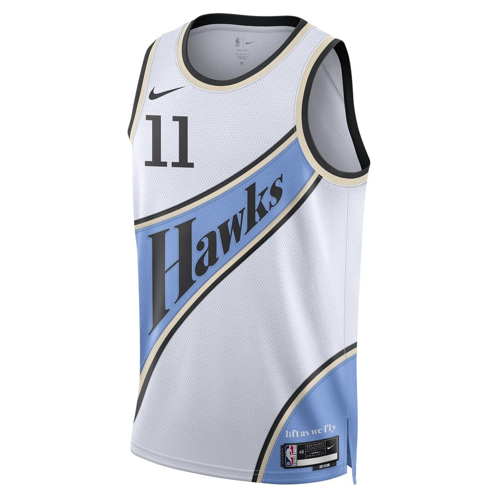 Unisex Atlanta Hawks Trae Young White 2024/25 Swingman Player Jersey - City Edition