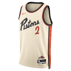 Unisex Detroit Pistons Cade Cunningham White 2024/25 Swingman Player Jersey - City Edition