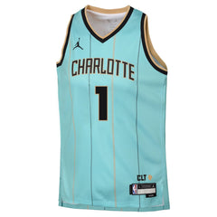 Youth Charlotte Hornets LaMelo Ball Jordan Brand Mint 2024/25 Swingman Player Jersey - City Edition