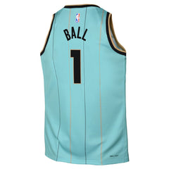 Youth Charlotte Hornets LaMelo Ball Jordan Brand Mint 2024/25 Swingman Player Jersey - City Edition