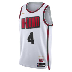 Unisex Houston Rockets #4 Jalen Green White 2024/25 City Edition Swingman Player Jersey