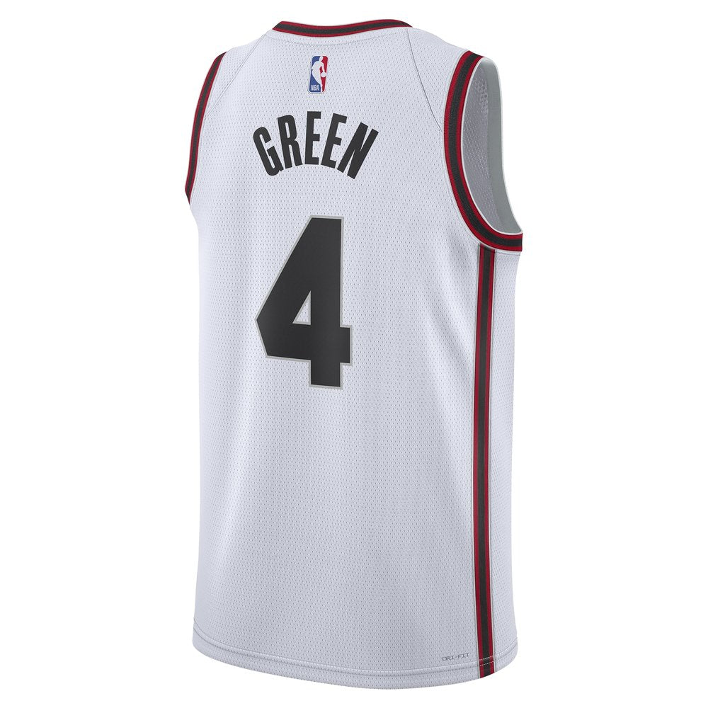 Unisex Houston Rockets #4 Jalen Green White 2024/25 City Edition Swingman Player Jersey