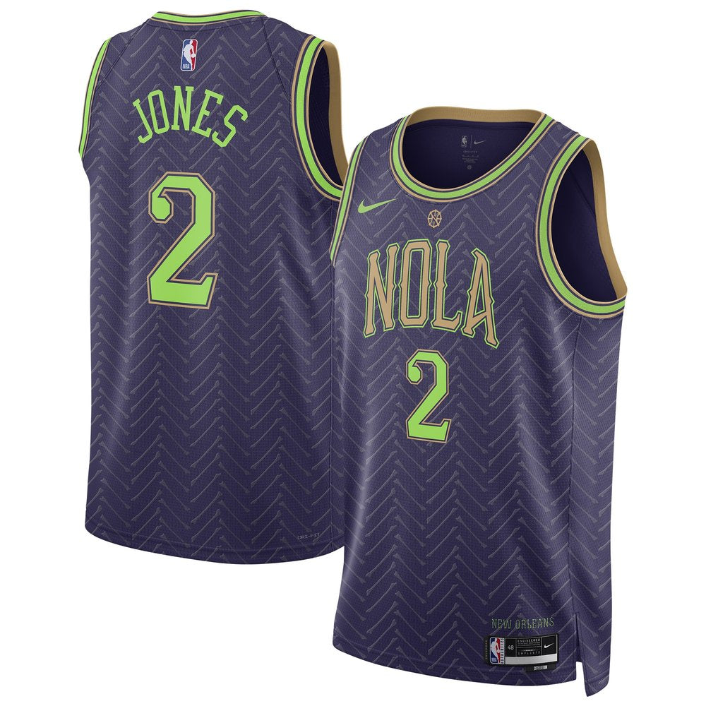 Unisex New Orleans Pelicans Herbert Jones Purple 2024/25 Swingman Player Jersey - City Edition
