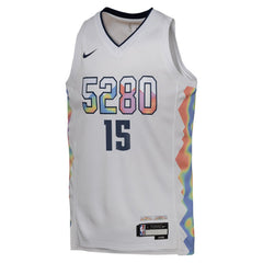 Youth Denver Nuggets Nikola Jokic White 2024/25 Swingman Player Jersey - City Edition
