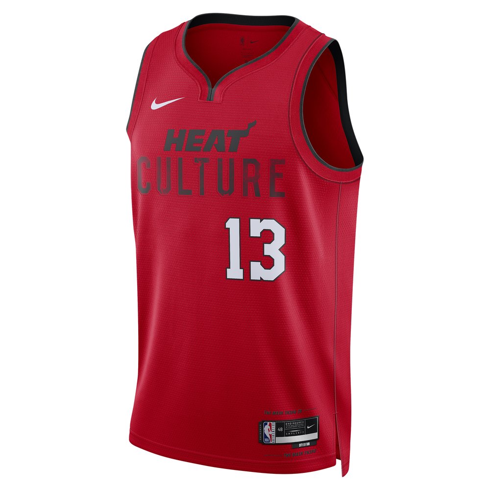 Unisex Miami Heat Bam Adebayo Red 2024/25 Swingman Player Jersey - City Edition