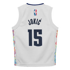 Toddler Denver Nuggets Nikola Jokic White 2024/25 Swingman Player Jersey - City Edition