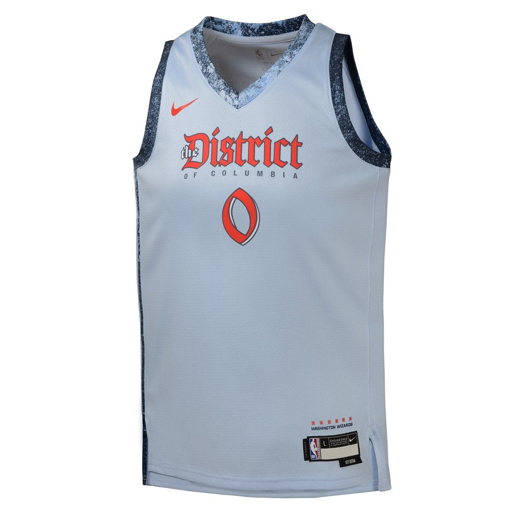 Youth Washington Wizards Bilal Coulibaly Light Blue 2024/25 Swingman Player Jersey - City Edition
