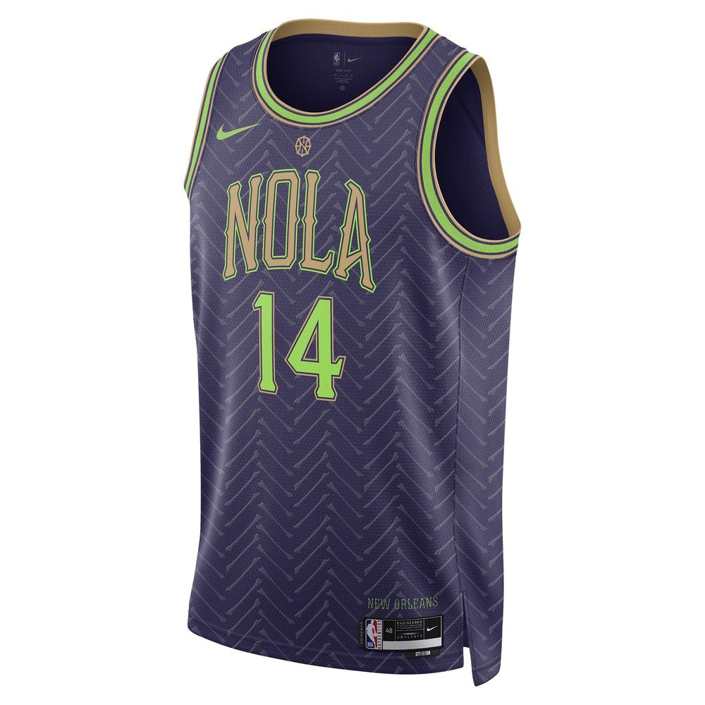 Unisex New Orleans Pelicans Brandon Ingram Purple 2024/25 Swingman Player Jersey - City Edition