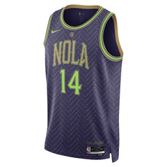 Unisex New Orleans Pelicans Brandon Ingram Purple 2024/25 Swingman Player Jersey - City Edition