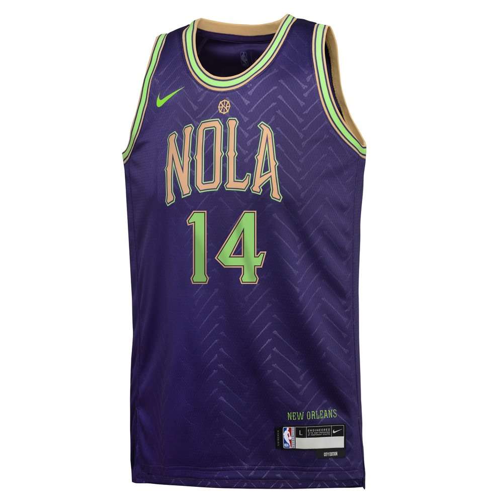 Youth New Orleans Pelicans Brandon Ingram Purple 2024/25 Swingman Player Jersey - City Edition