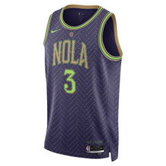 Unisex New Orleans Pelicans CJ McCollum Purple 2024/25 Swingman Player Jersey - City Edition