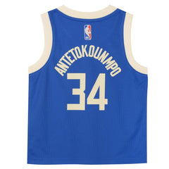 Toddler Milwaukee Bucks Giannis Antetokounmpo Royal 2024/25 Swingman Player Jersey - City Edition