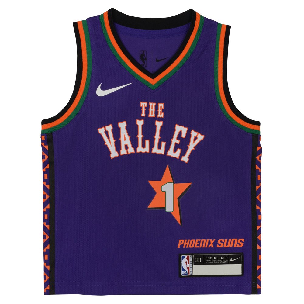 Toddler Phoenix Suns Devin Booker Purple 2024/25 Swingman Player Jersey - City Edition