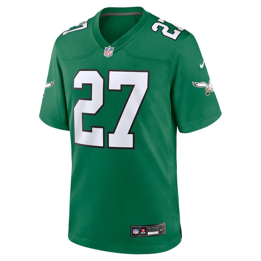 Men's Quinyon Mitchell Kelly Green Philadelphia Eagles Alternate Game Jersey 