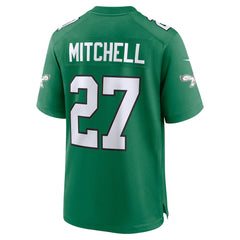 Youth Quinyon Mitchell Kelly Green Philadelphia Eagles Alternate Game Jersey 