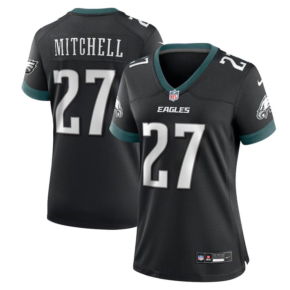 Womens Quinyon Mitchell Midnight Black Philadelphia Eagles Team Game Jersey 