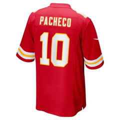 Men's Kansas City Chiefs Isiah Pacheco Red Super Bowl LIX Game Jersey 