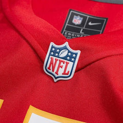 Men's Kansas City Chiefs Red Super Bowl LIX Custom Game Jersey 