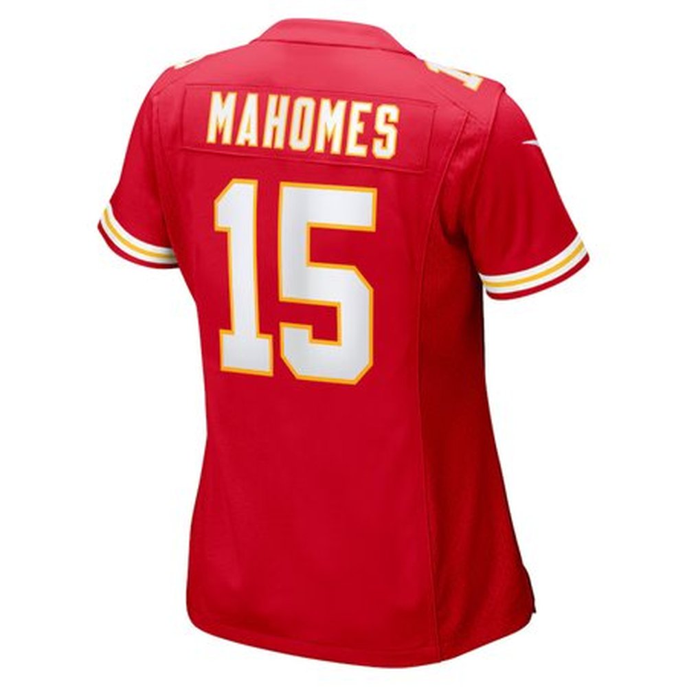 Women's Kansas City Chiefs Patrick Mahomes Red Super Bowl LIX Game Jersey 