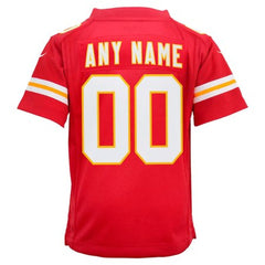 Youth Kansas City Chiefs Red Super Bowl LIX Custom Team Game Jersey 