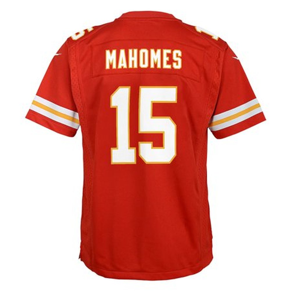 Youth Kansas City Chiefs Patrick Mahomes Red Super Bowl LIX Game Player Jersey 