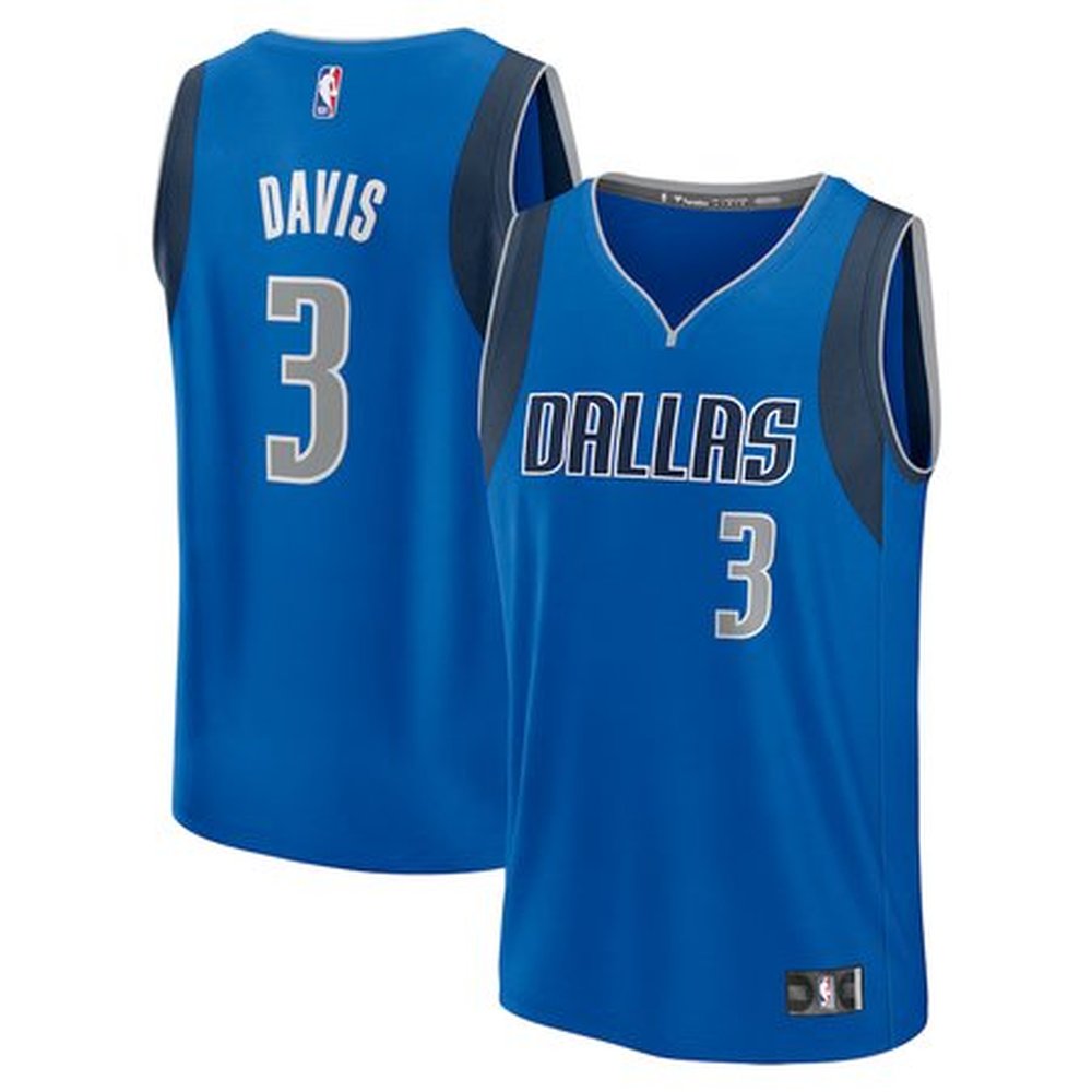 Youth Dallas Mavericks Anthony Davis  Royal Fast Break Replica Player Jersey